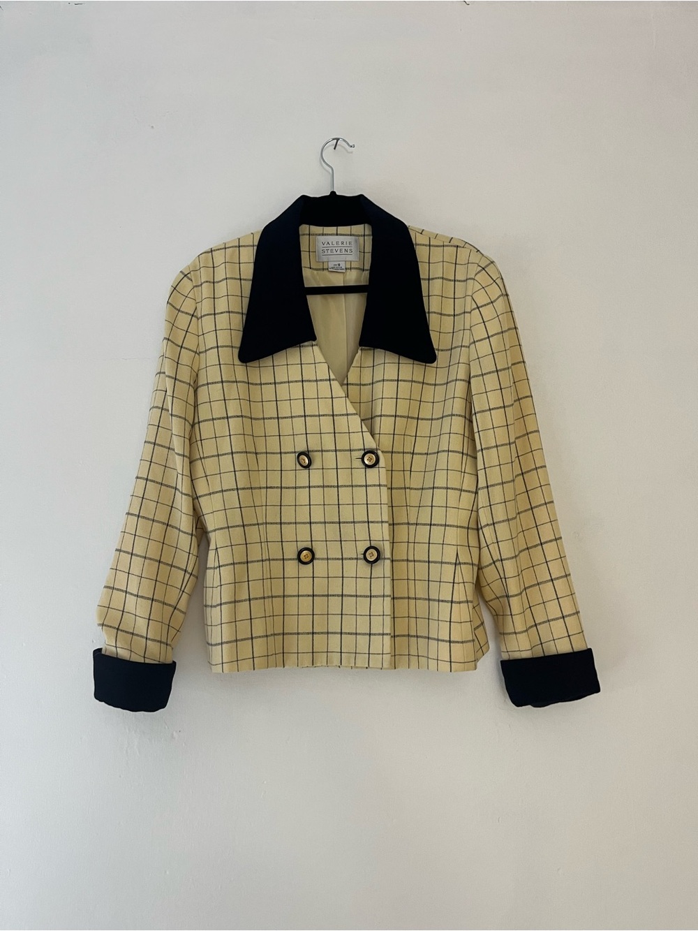Valerie Stevens Yellow and Black Blazer